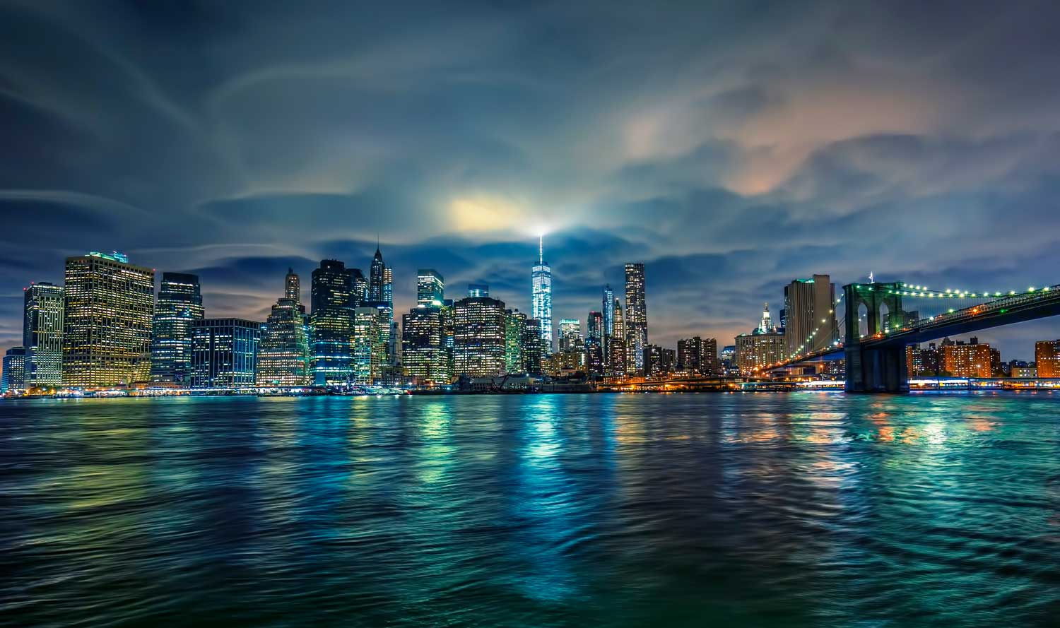 Manhattan-at-night