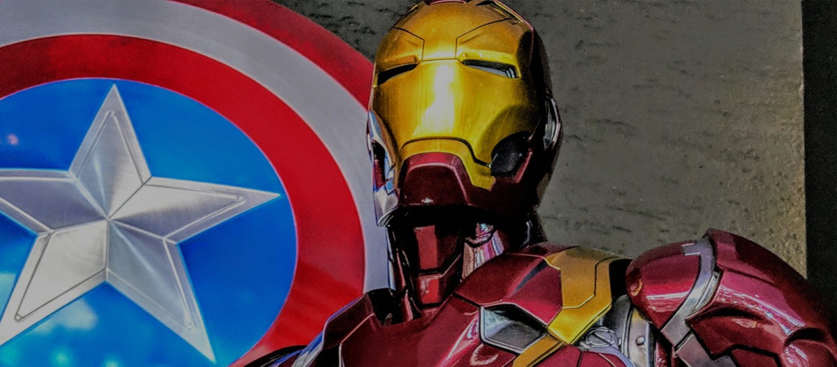 iron man looking into the distance confidently because he loves math